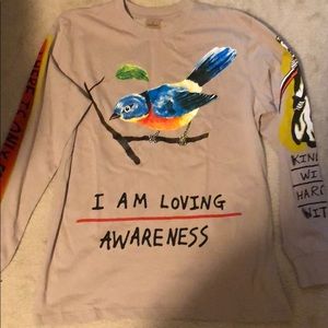Authentic Kanye Wes Lang I am loving awareness tee